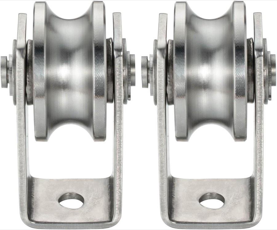 KCNOFNC Edelstahl-Umlenkrolle 2er-Set