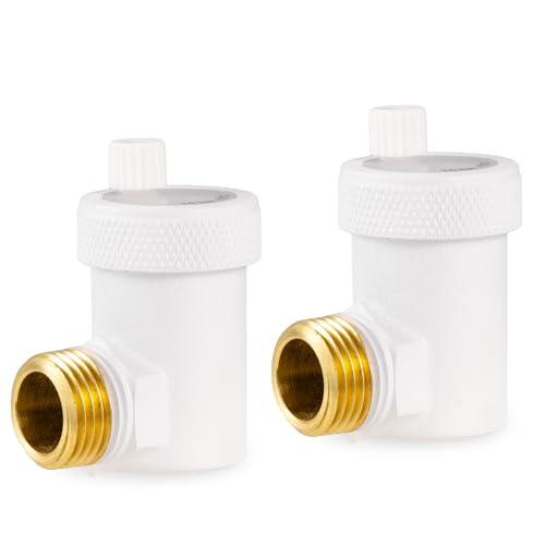 VANCOCO Automatischer Schnellentlüfter 1/2″ weiß 90° (2er)