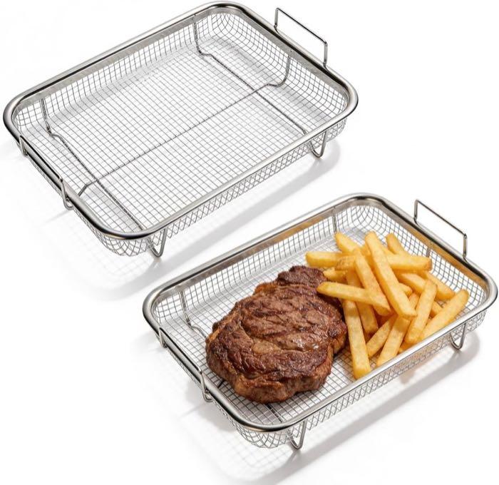Behogan 2er Mesh-Grillkorb 30,5 cm
