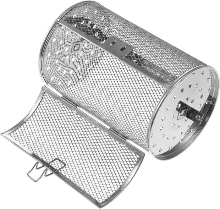 ibasenice Drehspieß-Grilltrommel 18×12 cm