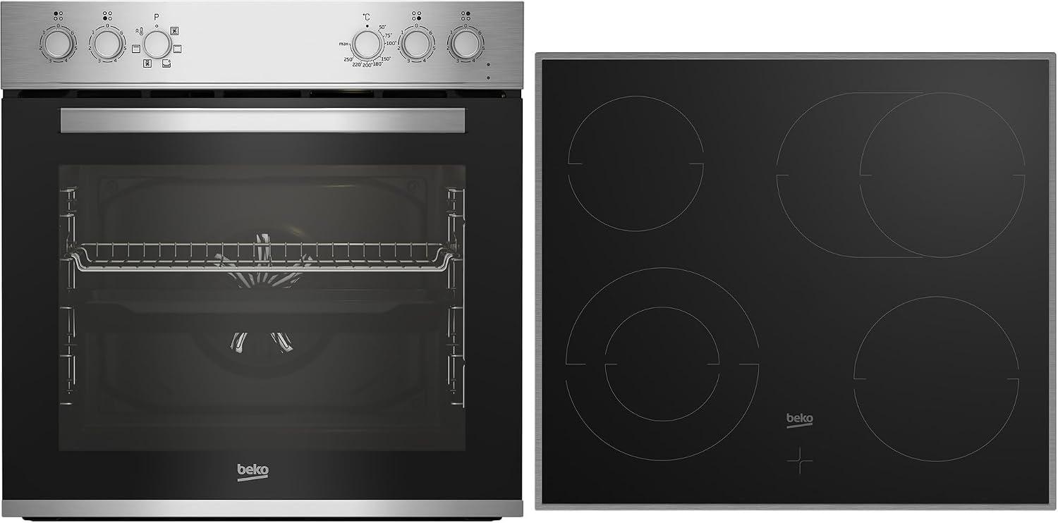 Beko BBUE12020X Einbau-Set Ceran AeroPerfect 72 l