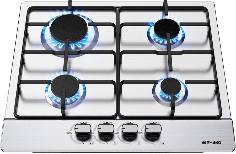 WEHIMO WEHIMO Gaskochfeld 4 Flammen Edelstahl 59 cm