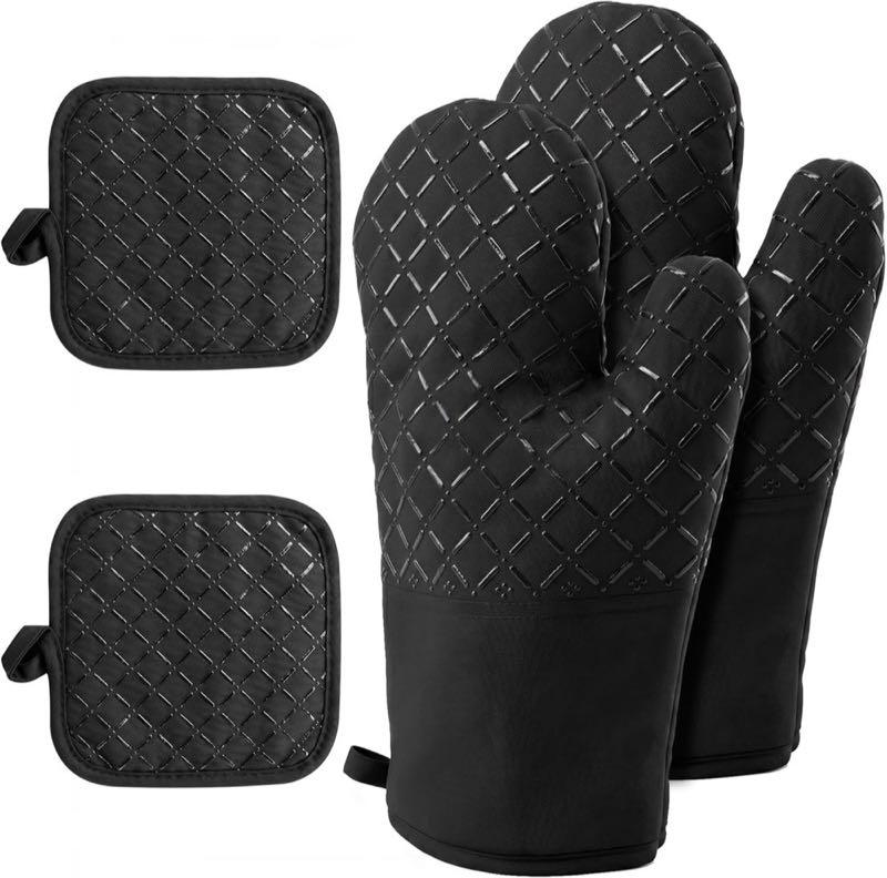 TopEsct Ofenhandschuhe + Matten 4-teilig 250°C