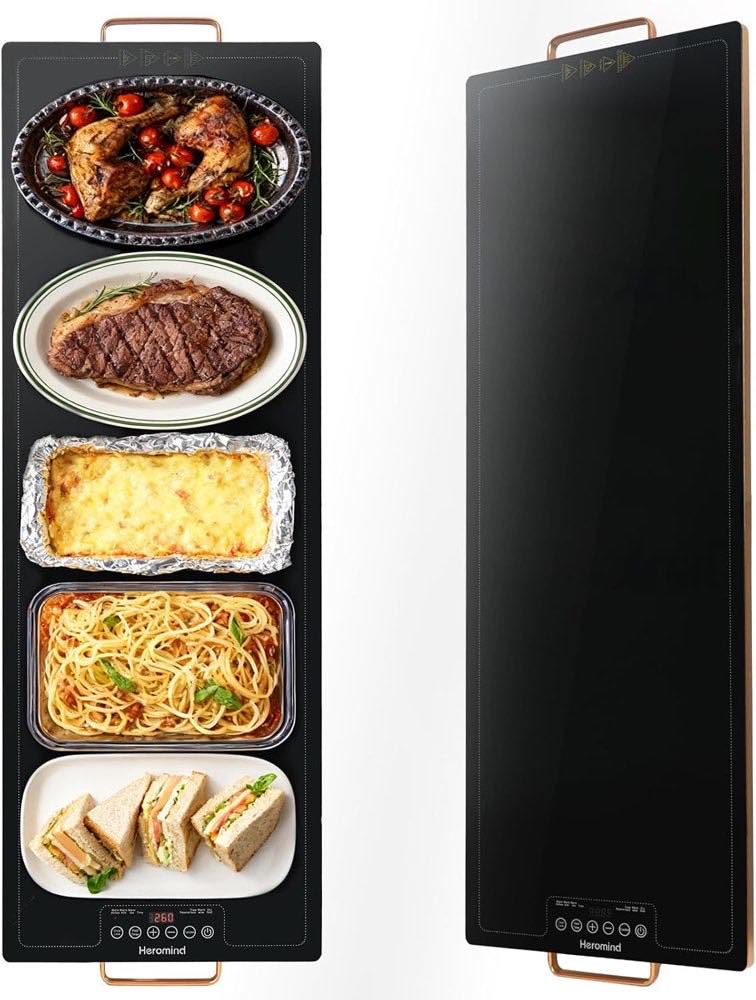 Heromind Glas-Wärmeplatte 100×35 cm 450 W