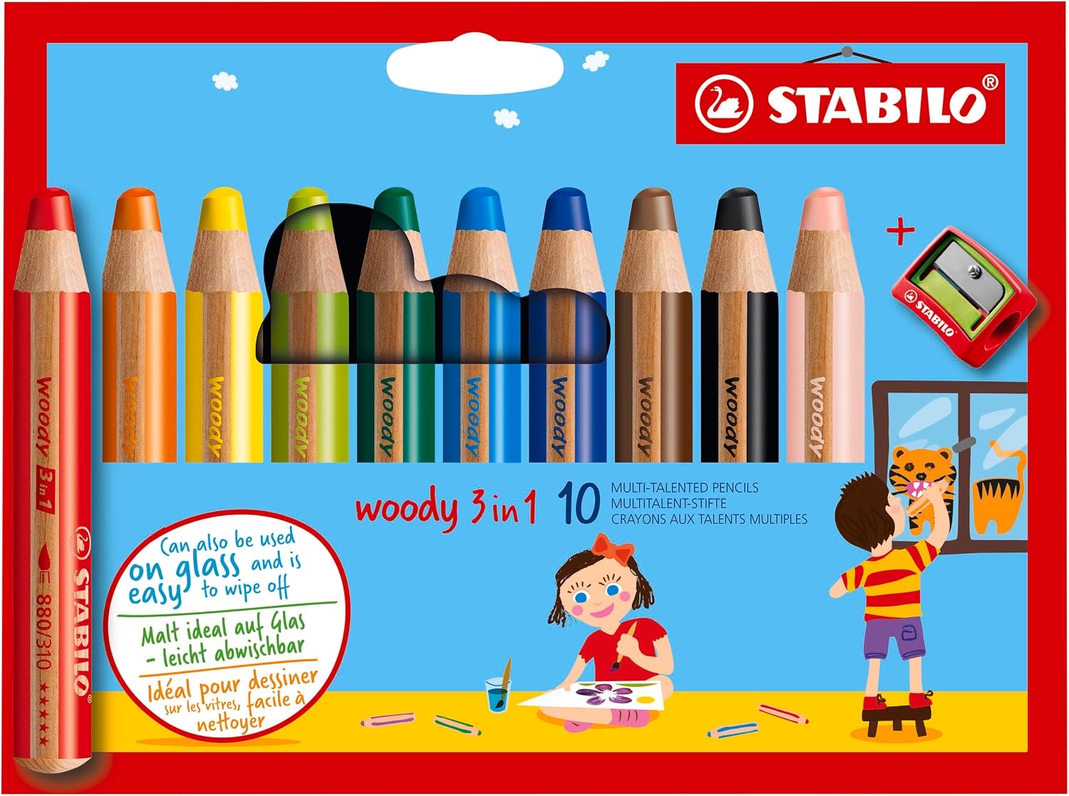 STABILO woody 3 in 1, 10er