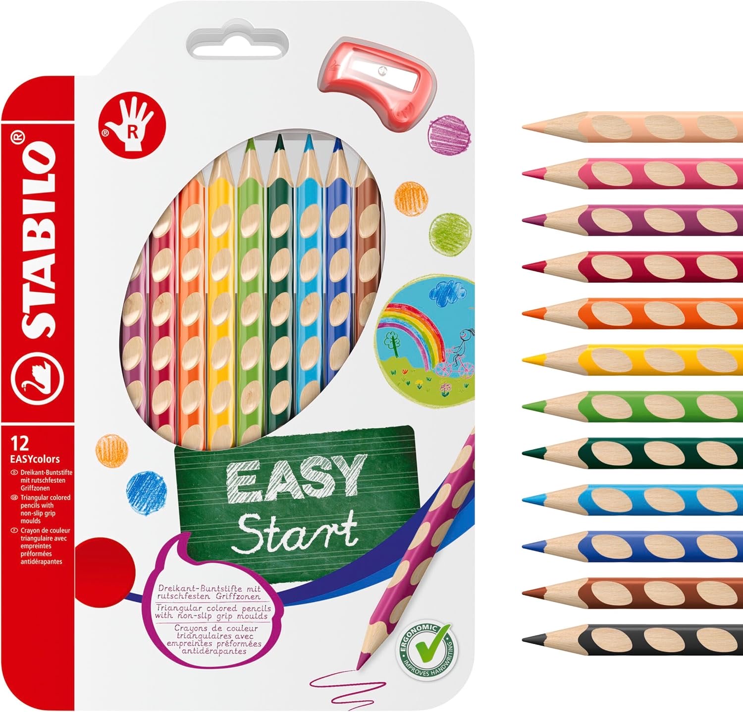 STABILO STABILO EASYcolors für Rechtshänder, 12er
