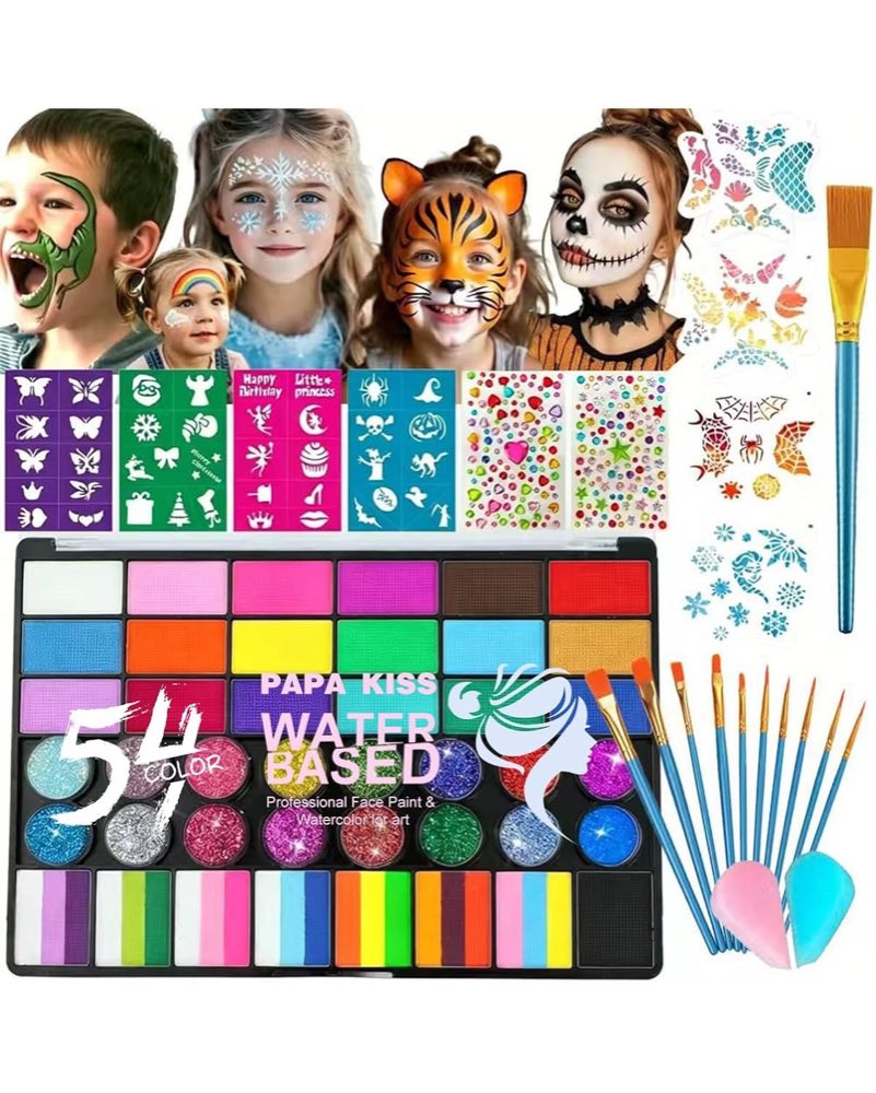 vynora Kinderschminke-Set, 54 Farben