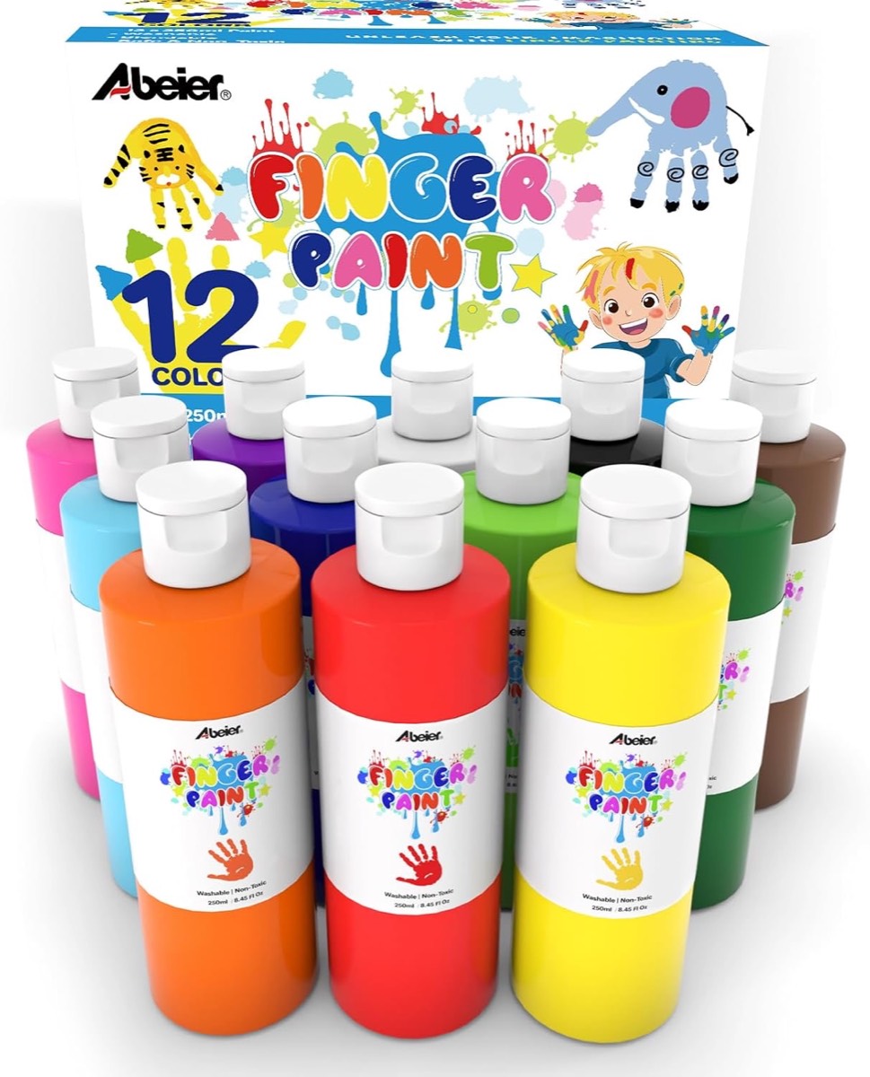 ABEIER Fingerfarben 12×250 ml