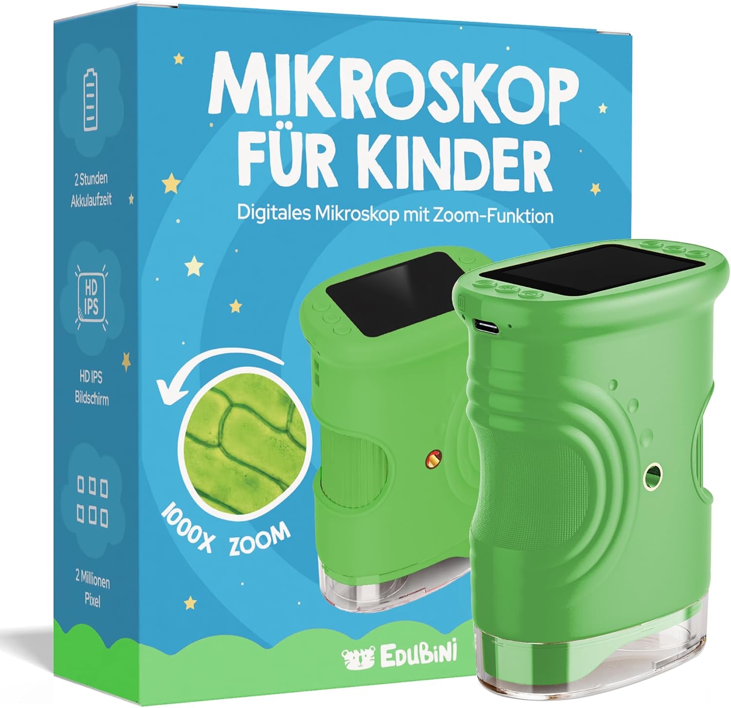 Edubini Edubini Digitales Mikroskop (Grün)
