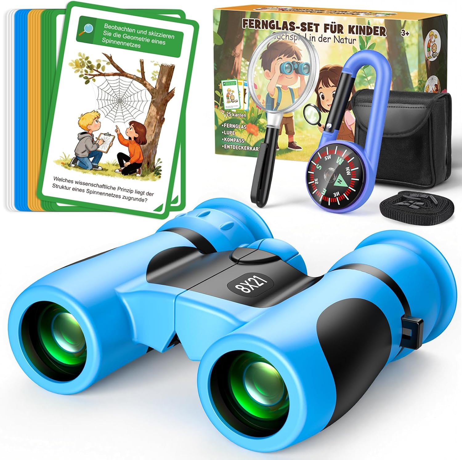 Entdeckerset 8×21 mit Karten