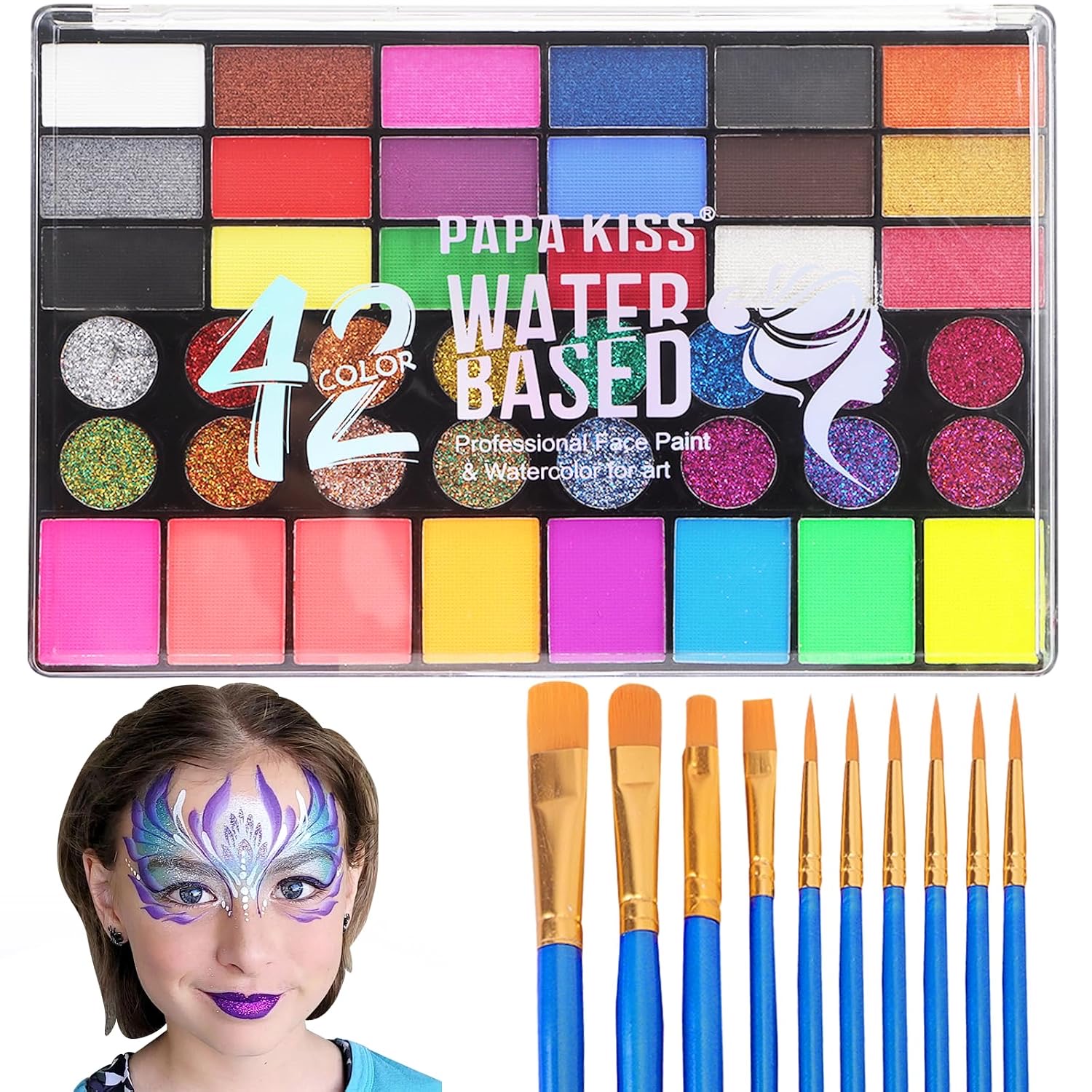 Zefphxs Kinderschminke 42 Farben