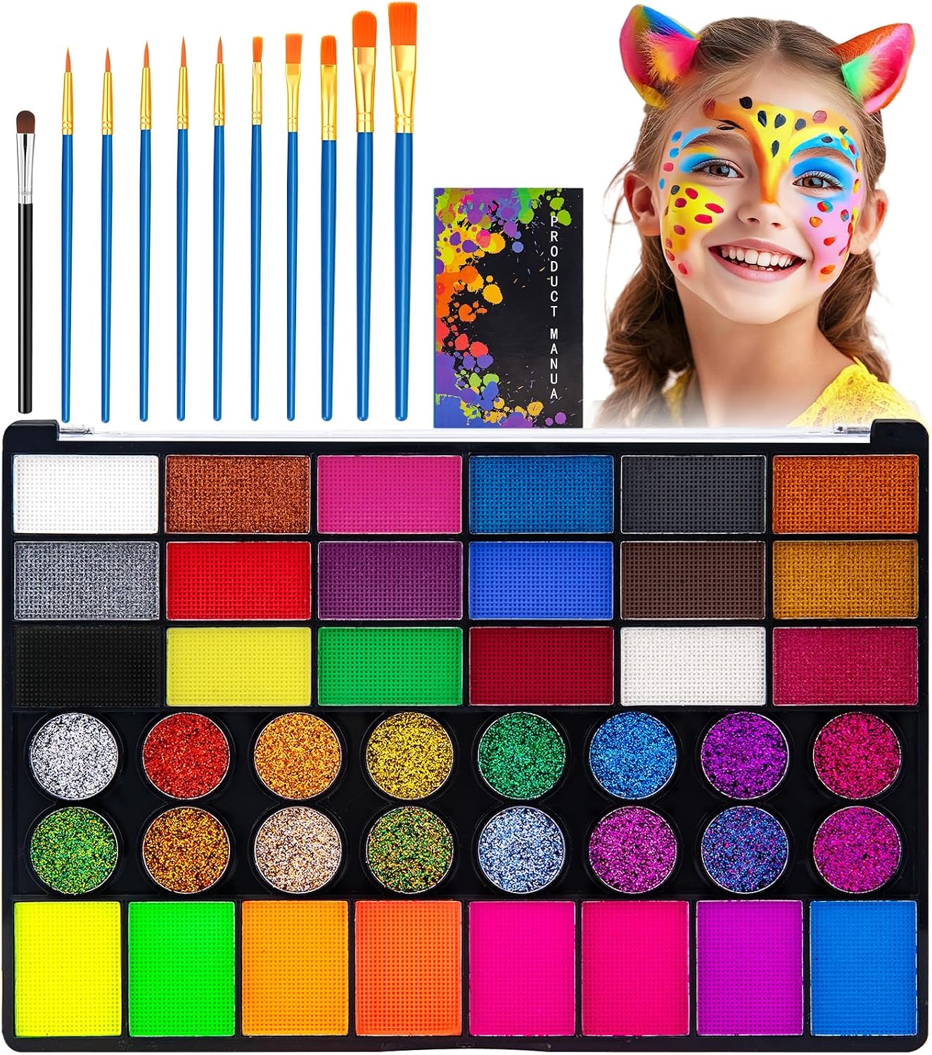 KICNIC Kinderschminke 42 Farben
