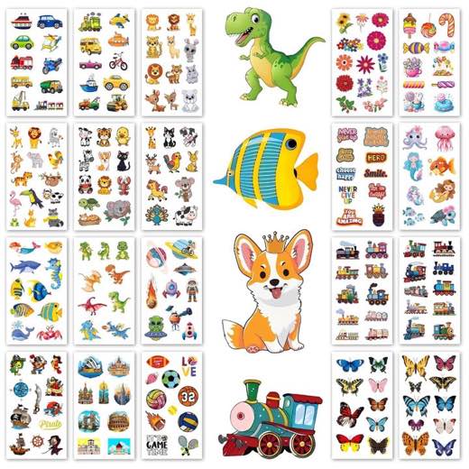 Sun Awesome 20 Blätter Kindertattoos