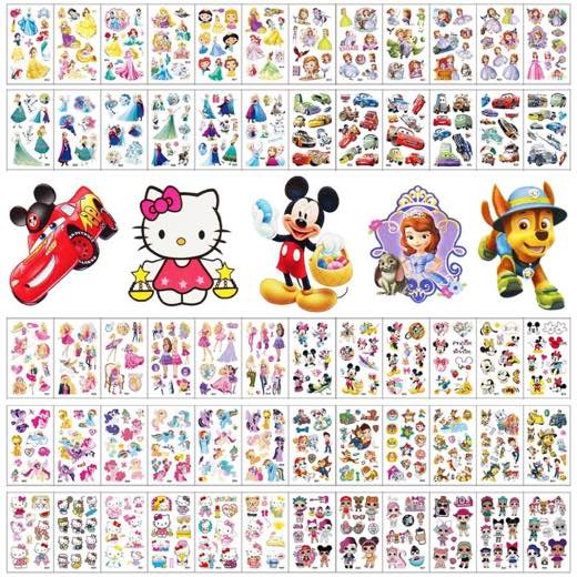 Sun Awesome 60 Blätter Kindertattoos