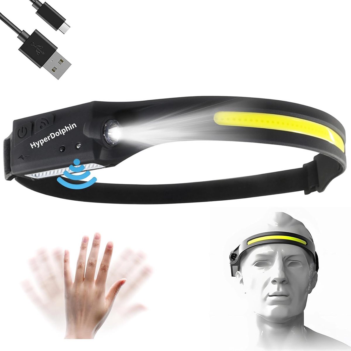 HyperDolphin Stirnlampe