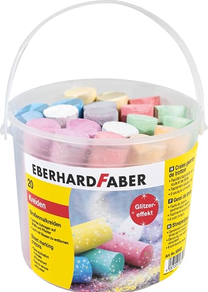 Eberhard Faber Straßenkreide Glitzer, 20er Eimer
