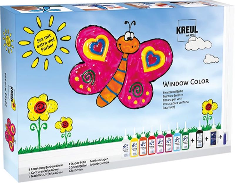KREUL Window Color Set 42752, 10 × 80 ml