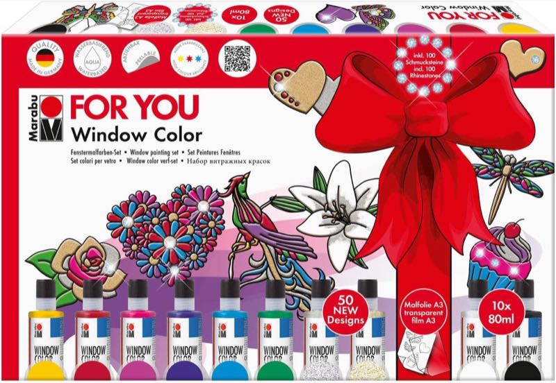 Marabu Marabu Window Color fun & fancy, 10 × 80 ml