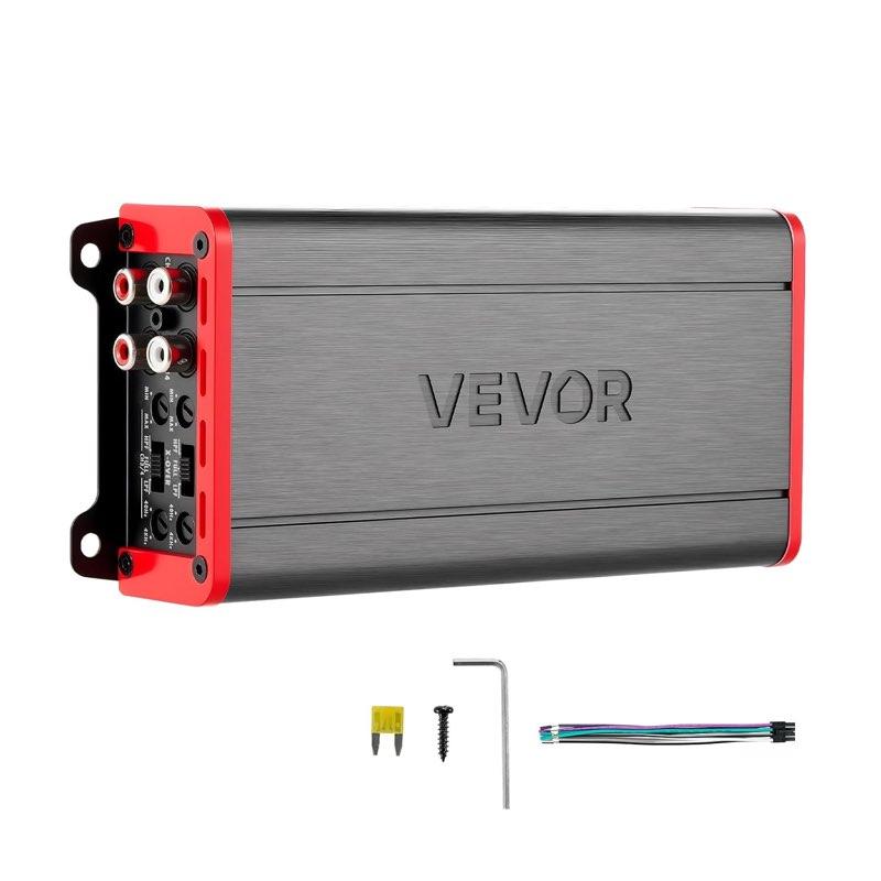 VEVOR Autoverstärker 4-Kanal, Endstufe Klasse D Überbrückbar, Max. 4 x 272 W an 4 Ohm / 4 x 400 W an 2 Ohm
