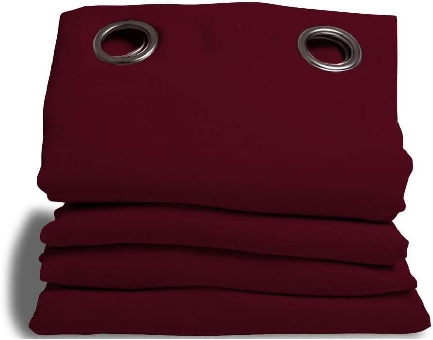 Moondream DecibelControl Akustikvorhang 3-in-1, Rot MC330, Ösen, 140 × 180 cm