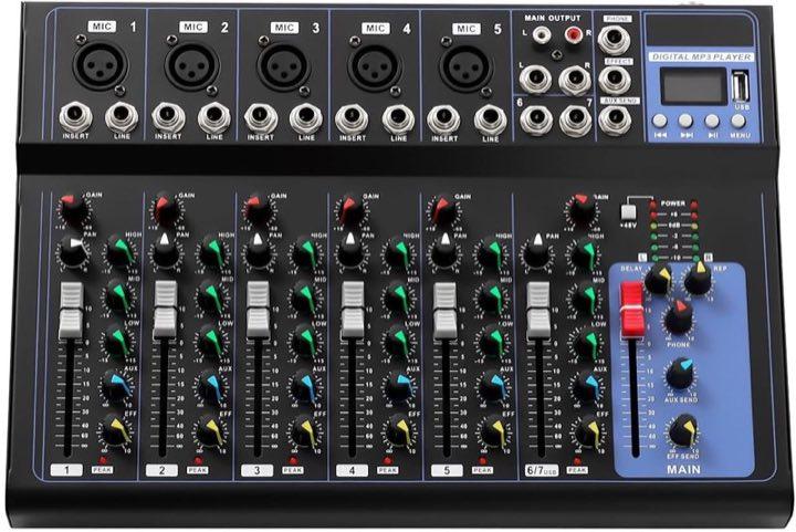 GANYUNG 7-Kanal Audio Mixer