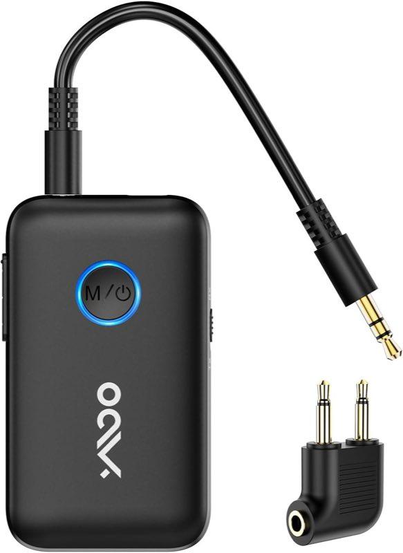 YMOO Bluetooth 5.3 Sender Empfänger, Klinke 3,5, aptX Low Latency