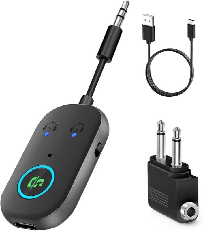 TVLIVE Bluetooth 5.3 Sender Empfänger, Klinke 3,5
