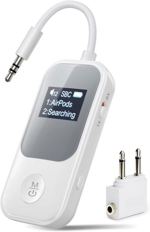 Nulaxy Bluetooth-Sender-Empfänger mit Display, Modell BR08
