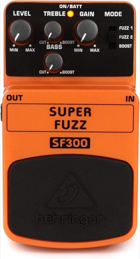 Behringer SUPER FUZZ SF300 3-Mode Fuzz Distortion Effektpedal