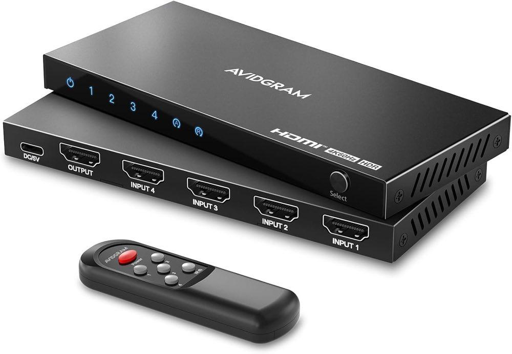 AVIDGRAM HDMI-Switch 4 auf 1