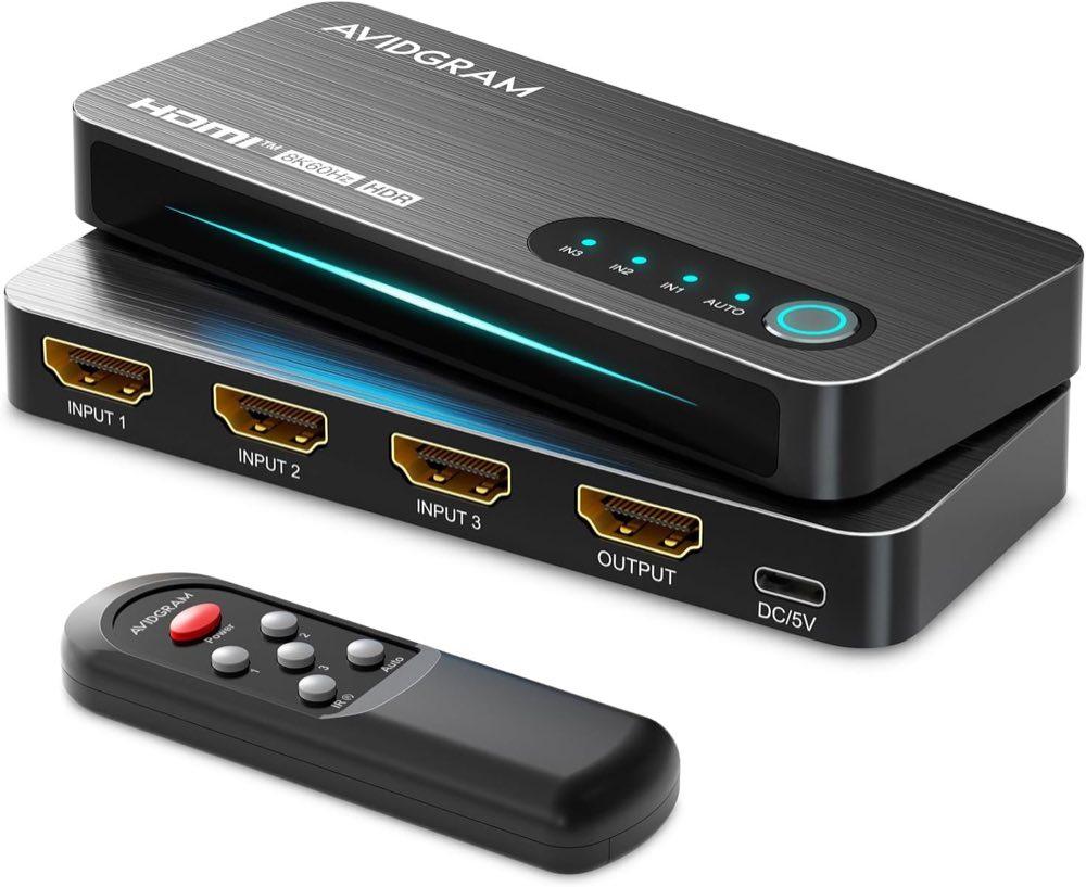 AVIDGRAM AVIDGRAM HDMI-2.1-Switch 3 auf 1
