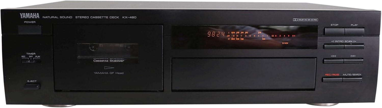Yamaha KX-480 Kassettendeck in schwarz