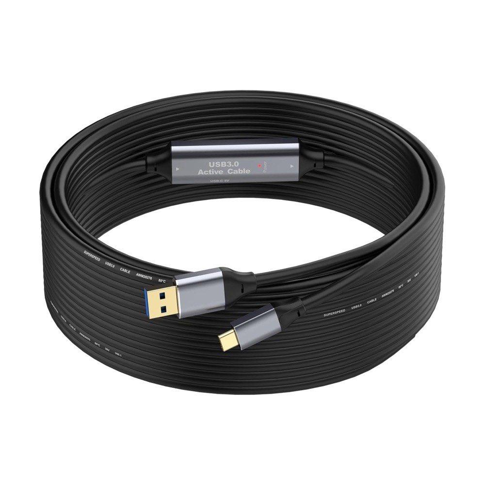 SSS·GRGB USB-A auf USB-C, 15 m, aktiv
