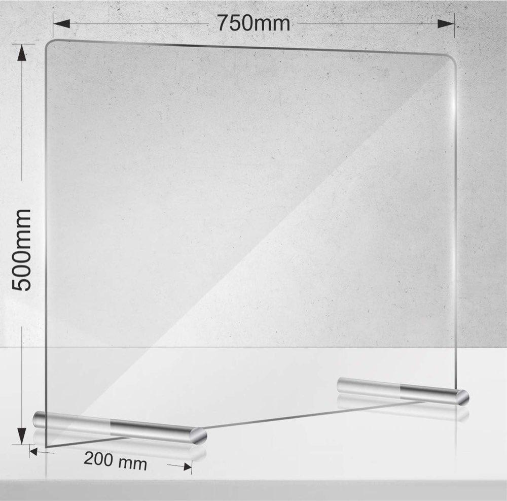 Manschin Acryl Schutzschild 750×500 mm