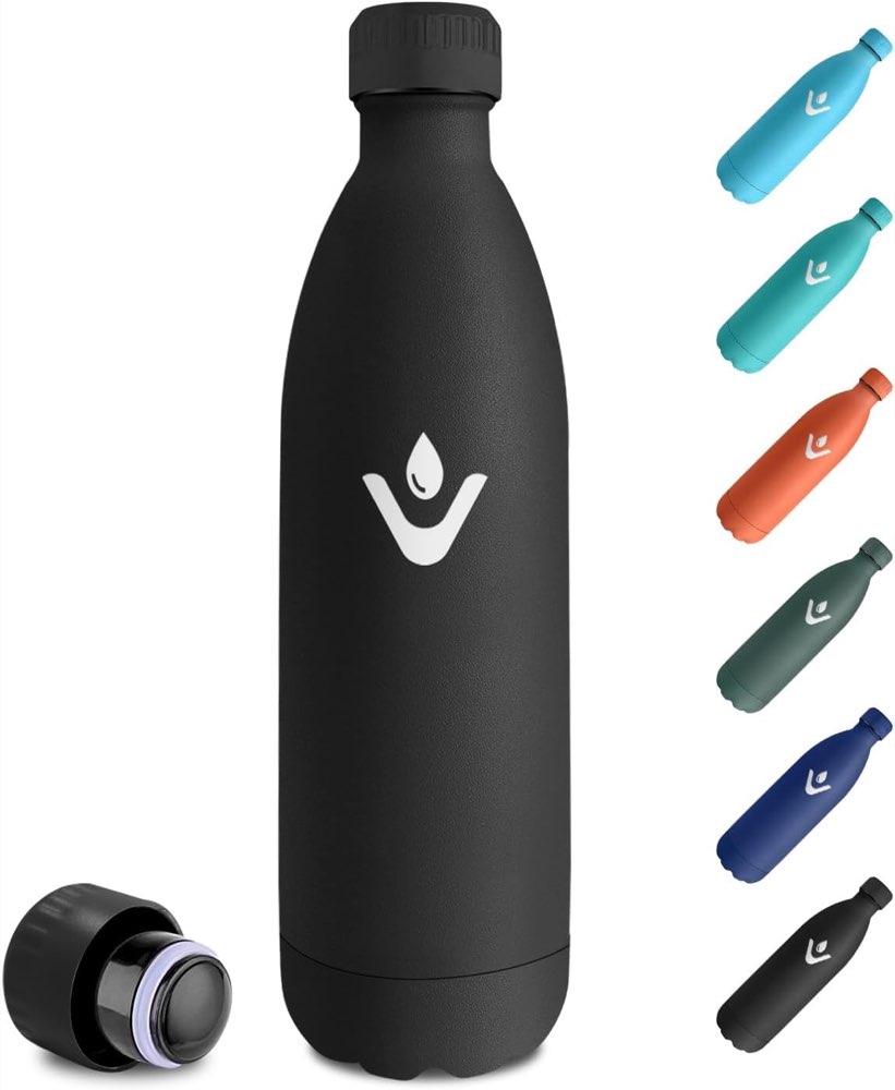 JAPORIA Isolierflasche 1 l Schwarz