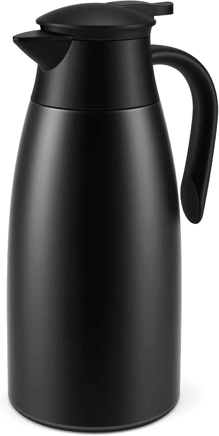 Foydream Thermoskanne 2 l Schwarz
