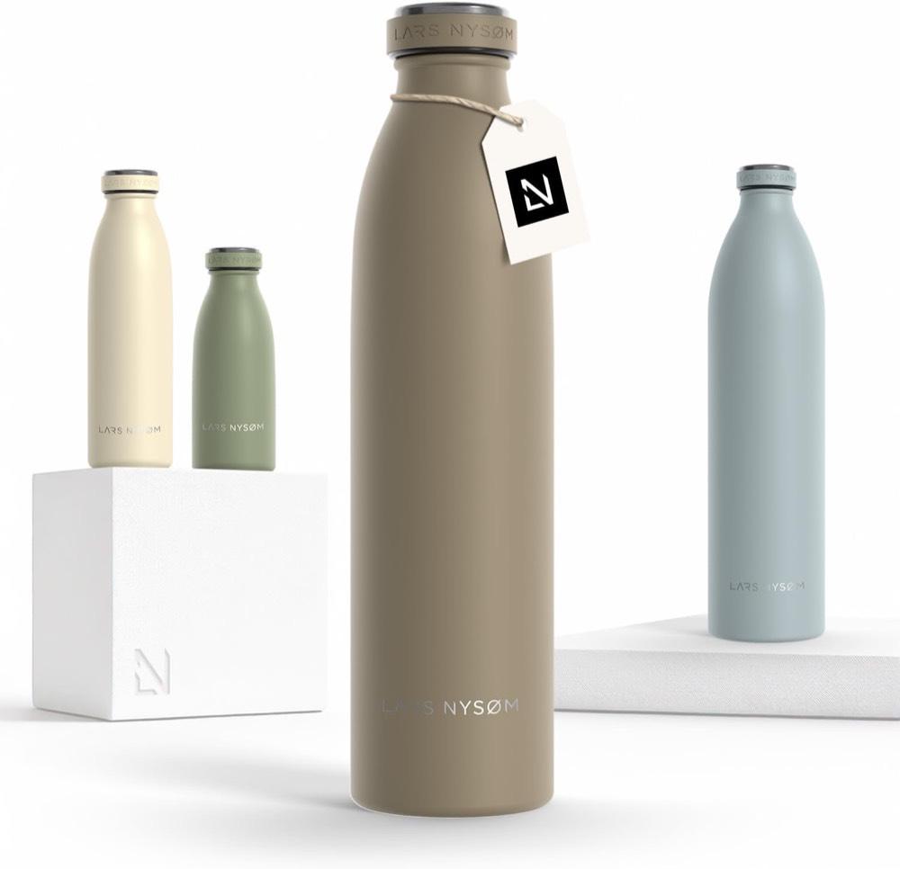 LARS NYSØM Ren Edelstahl Trinkflasche 750 ml