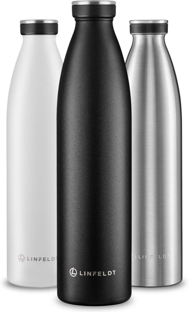 LINFELDT 1 L Edelstahl Trinkflasche isoliert