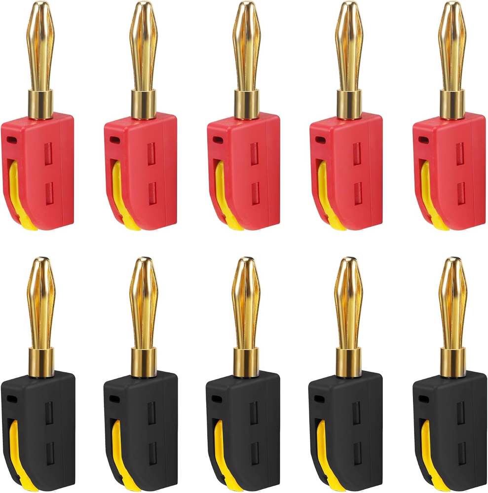 WUISOLQP 4-mm-Bananenstecker, 10 Stück