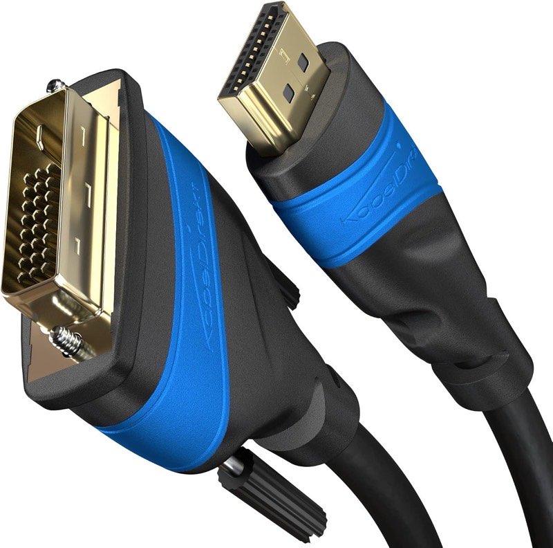 KabelDirekt HDMI-DVI-Adapterkabel 1 m