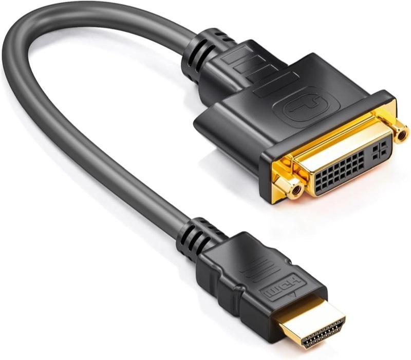 deleyCON deleyCON HDMI-Stecker auf DVI-Buchse 15 cm