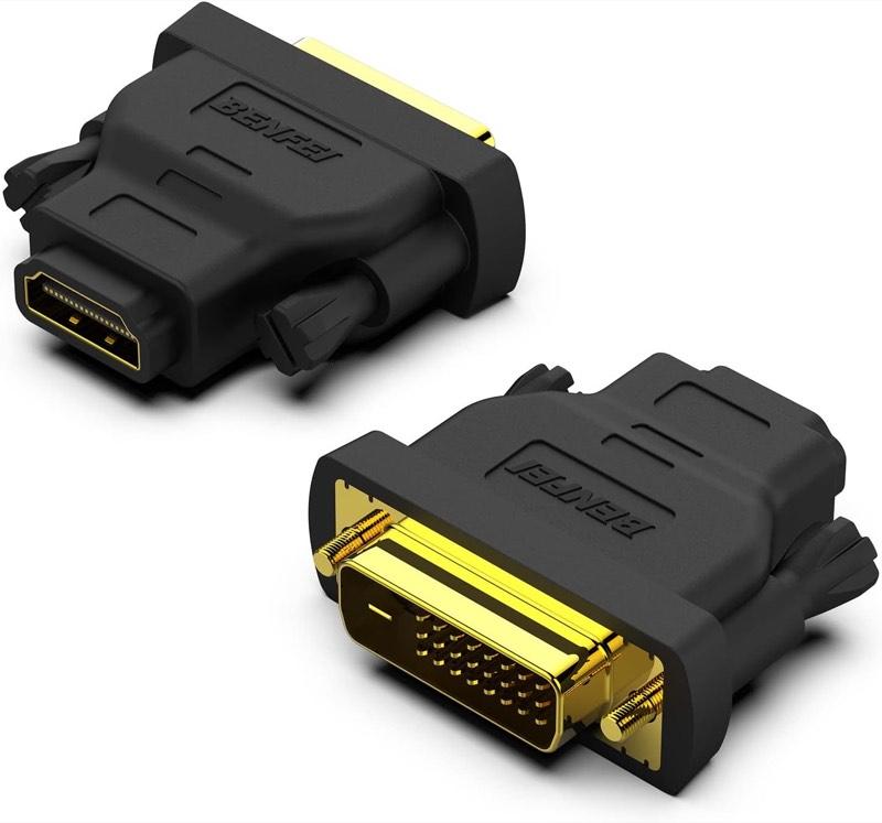 BENFEI BENFEI DVI-D-Stecker auf HDMI-Buchse, 2 Stück