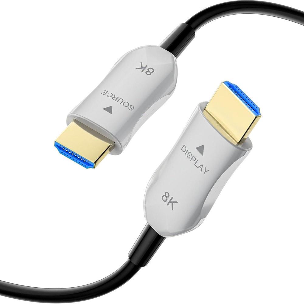 RUBMUD 8K HDMI Glasfaserkabel 15 m