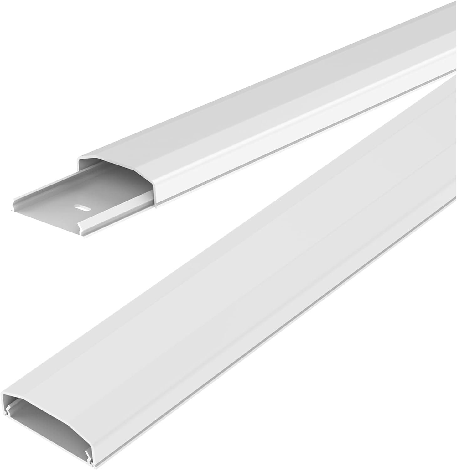 conecto Kabelkanal Weiß, 50 cm, 6 cm breit