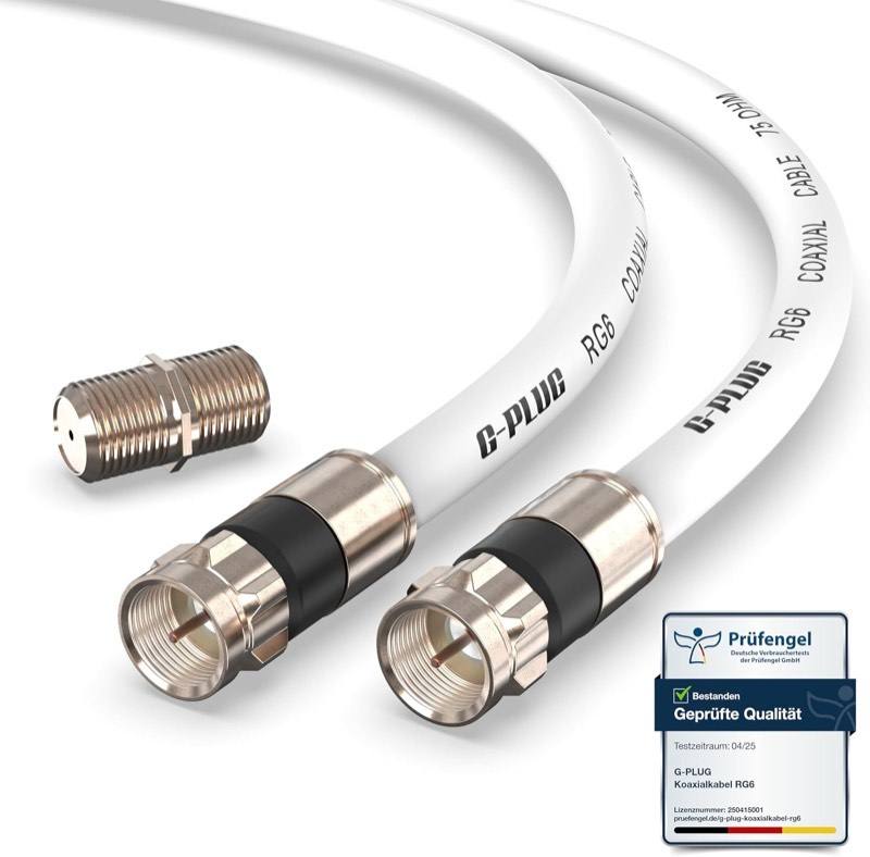 G-PLUG 2 m RG6 mit F-Steckern