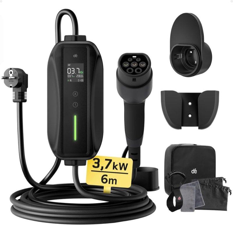 dé dé Typ 2 Schuko 6 m LCD
