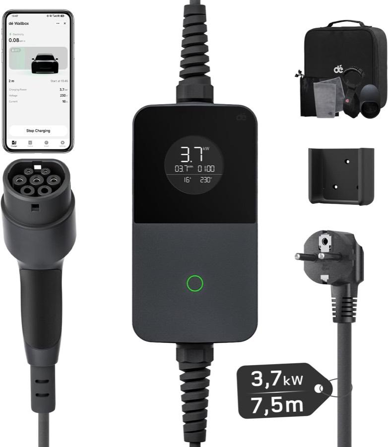 dé Typ 2 Schuko 7,5 m App
