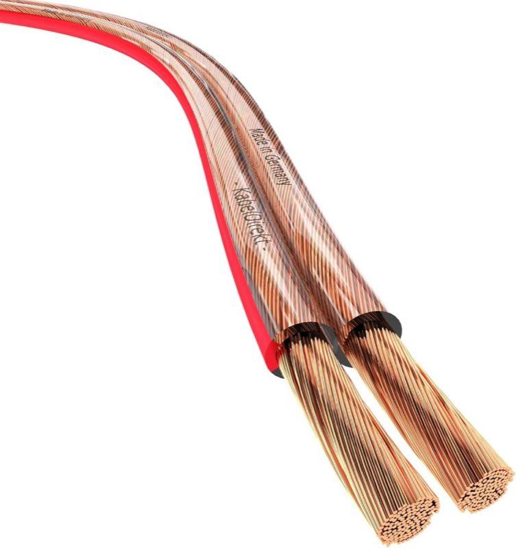 KabelDirekt Kupfer 2×4 mm² 15 m