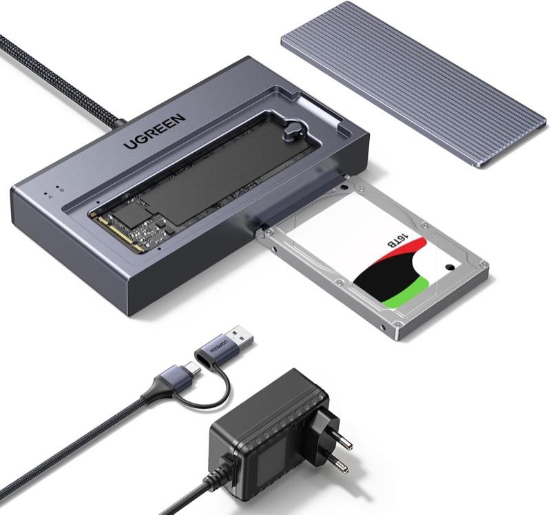 UGREEN 2-in-1 M.2 NVMe SATA USB-Adapter (75621EU)