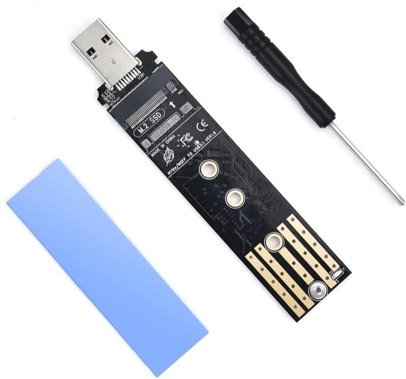 ELUTENG ELUTENG M.2 Dual-Protokoll USB-Adapter mit Kühlkörper